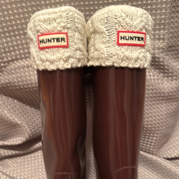 Hunter Women’s Original Tall Gloss Rain Boots - Chocolate - Picture 8 of 11